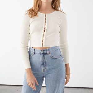 & Other stories cropped cardigan